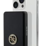 Внешний аккумулятор Guess  Powerbank 3000mAh MagSafe 4G Strassed Metal Logo Black