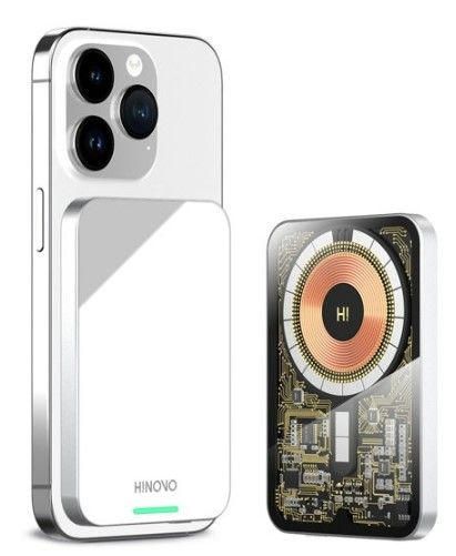 Išorinė baterija iLike Universal Hinovo MB1-5000XW MagSafe 5000mAh 20W wireless power bank Black