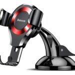 Automatinis laikiklis Baseus  SUYL-XP09 Osculum Gravity Car Mount Black