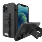 Чехол на заднюю панель Wozinsky Samsung Galaxy A52s 5G / A52 5G / A52 4G case Gel Lanyard with Chain Purse Lanyard Black