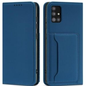 Kaaned - kaaned iLike Samsung Galaxy A52 5G Pouch Wallet Card Holder Card Case Case Blue