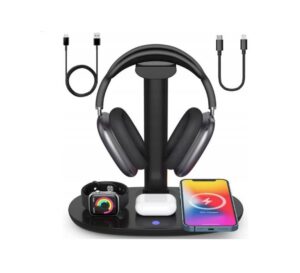 Juhtmeta laadija iLike  4in1 15W Wireless Magsafe Qi Charger Stand