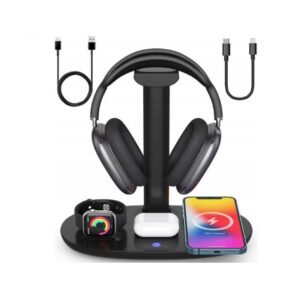 Juhtmeta laadija iLike  4in1 15W Wireless Magsafe Qi Charger Stand