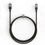 Garso kabelis Evelatus  USB C to Lightning Cable 2.0M 60W (MFI09) Aluminum housing braiding Black