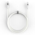 Audio cable Evelatus  USB C to Lightning Cable 2.0M 60W (MFI09) Aluminum housing braiding White