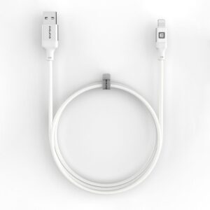 Kabelis Evelatus  Evelatus USB A to Lightning, Cable 1.2M (MFI11CL) Aluminum housing braiding White