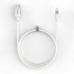 Кабель Evelatus  Cable USB A to C, 1.2M Aluminum housing braiding White