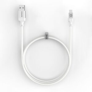 Kabelis Evelatus  Cable USB A to C, 1.2M Aluminum housing braiding White