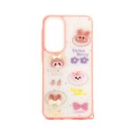 Nugarėlės dėklai iLike Samsung Galaxy A35 EPOXY CARTOON COVER White Pink