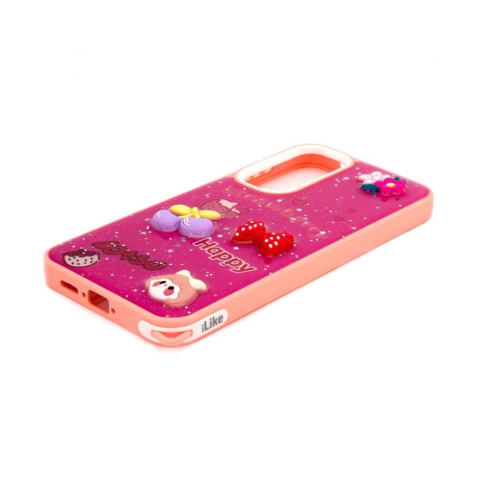 Tagakaaned iLike Samsung Galaxy A35 EPOXY CARTOON COVER Rose Red