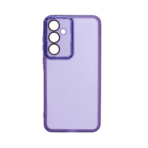 Nugarėlės dėklai iLike Samsung Galaxy A55 Transparent Case and Camera Protection Purple