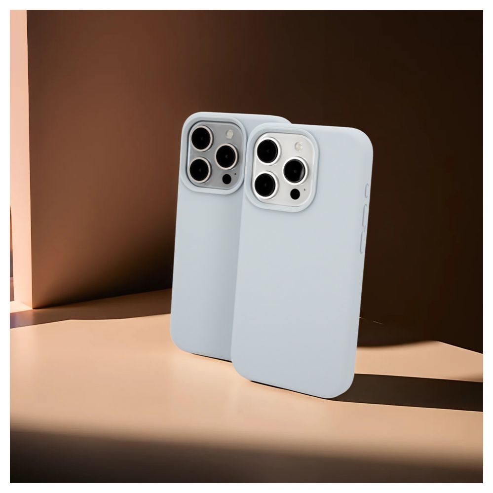 Aizmugurējais vāciņš Evelatus Apple iPhone 15 Pro Premium Magsafe Soft Touch Silicone Case New Function Grey Blue