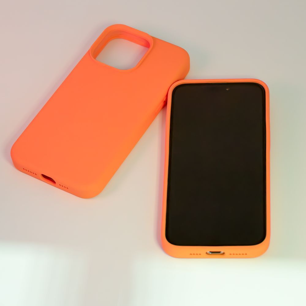 Aizmugurējais vāciņš Evelatus Apple iPhone 15 Pro Max Premium Magsafe Soft Touch Silicone Case New Function Orange