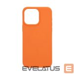 Tagakaaned Evelatus Apple iPhone 15 Pro Max Premium Magsafe Soft Touch Silicone Case New Function Orange