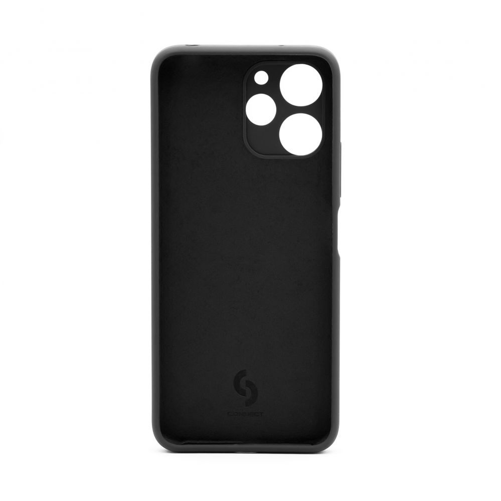 Back panel cover Connect Xiaomi Redmi 12 / Redmi 12 5G Premium Quality Soft Touch Silicone Case Black