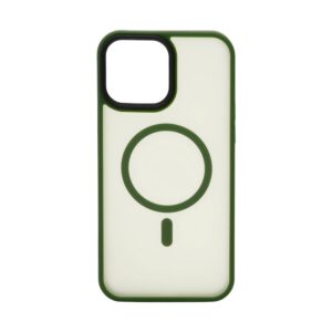 Aizmugurējais vāciņš Evelatus Apple iPhone 13 Pro Max Hybrid Case With MagSafe PC+TPU Green