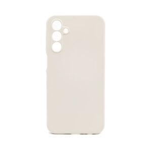 Aizmugurējais vāciņš Connect Samsung Galaxy A15 Premium Quality Soft Touch Silicone Case Antique White