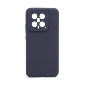 Aizmugurējais vāciņš Connect Xiaomi 14 Premium Quality Magnetic Soft Touch Silicone Case Midnight Blue