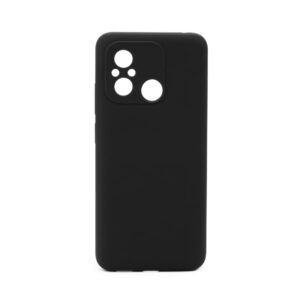 Aizmugurējais vāciņš Connect Xiaomi Redmi 12C Premium Quality Soft Touch Silicone Case Black