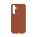 Aizmugurējais vāciņš Connect Samsung Galaxy S23 FE Premium Quality Magnetic Soft Touch Silicone Case Saddle Brown