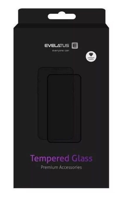 Aizsargstikls Evelatus Xiaomi Poco X6 2.5D Full Cover Japan Glue Glass Anti-Static Black