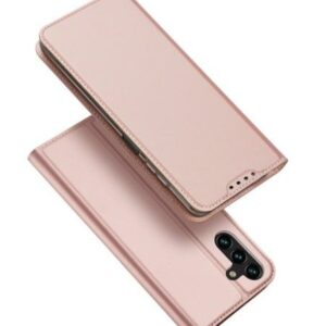 Kaaned - kaaned Dux Ducis Samsung Galaxy A14 4G / 5G Flip Cover Card Wallet Stand Case Pink