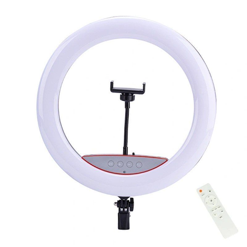 Selfie stick Elight SR14 36cm LED Light Ring with Smartphone holder + 220V Adapter + BT remote Black