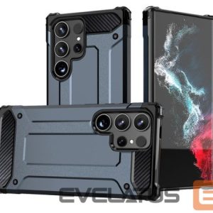 Back panel cover iLike Samsung Galaxy S24 Ultra armored Hybrid Armor case Blue