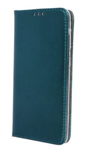 Knygos tipo dėklas dėklai iLike Samsung Galaxy A14 4G / A14 5G Smart Magnetic case Dark Green