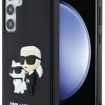Nugarėlės dėklai Karl Lagerfeld Samsung Galaxy S24 Hardcase 3D Rubber Karl&Choupette Black