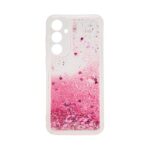 Aizmugurējais vāciņš iLike Samsung Galaxy A35 Silicone Case Water Glitter Pink