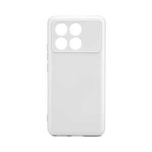 Aizmugurējais vāciņš iLike Xiaomi Poco X6 Pro Nano silicone case Silver