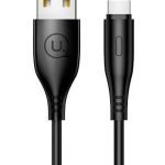 Кабель USAMS Apple Lightning 2A Charge 1m Cable Black