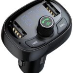 FM moduliatorius Baseus  S09 Bluetooth FM / MP3 Transmitter Car Charger 2x USB 3.4A + Micro SD Black