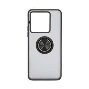 Nugarėlės dėklai iLike Xiaomi Redmi Note 13 5G Hybrid Case With Ring Black