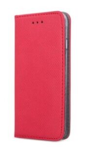 Knygos tipo dėklas dėklai iLike Samsung A15S / A15 / A35 Smart Magnet case Red