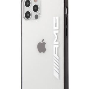Tagakaaned AMG Apple iPhone 12/12 Pro 6.1' Mettalic Black Edges Case Transparent