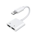 Adapteris Joyroom  Apple 3.5mm Audio Power Converter And Lightning Port White