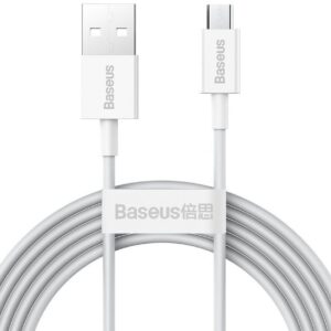 Kabelis Baseus - Superior Fast Charging Data Cable MicroUSB 1m White