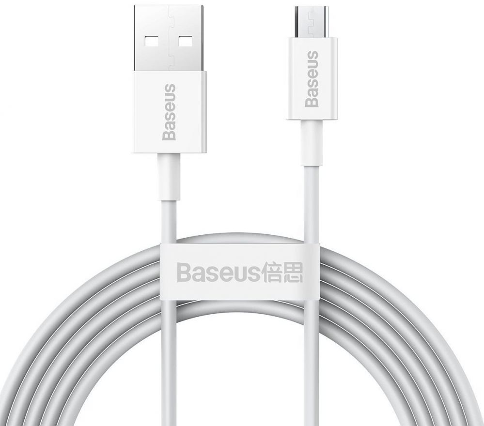 Kabelis Baseus - Superior Fast Charging Data Cable MicroUSB 1m White