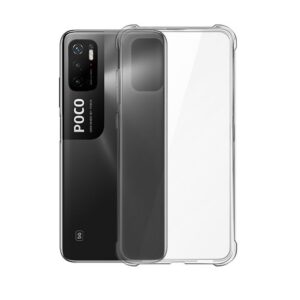 Tagakaaned Evelatus Xiaomi Poco M3 Pro/M3 Pro 5G Military Shockproof Silicone Case TPU Transparent