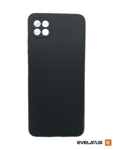 Aizmugurējais vāciņš Evelatus Samsung Galaxy A22 5G Premium Soft Touch Silicone Case Black