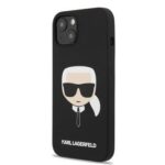 Back panel cover Karl Lagerfeld Apple iPhone  15/13/14 Liquid Silicone Head Case 