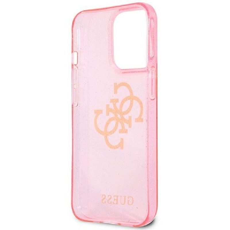 Back panel cover Guess Apple iPhone 13 Pro Full Glitter Case Pink