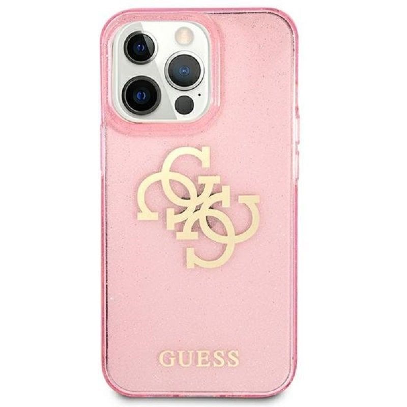 Back panel cover Guess Apple iPhone 13 Pro Full Glitter Case Pink