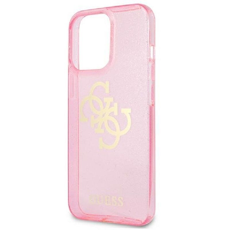 Back panel cover Guess Apple iPhone 13 Pro Full Glitter Case Pink