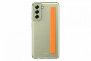 Aizmugurējais vāciņš Samsung  Galaxy S21 FE Clear Strap Cover Case Olive Green