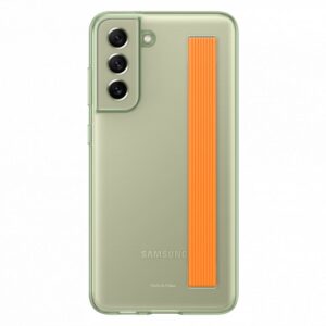 Aizmugurējais vāciņš Samsung  Galaxy S21 FE Clear Strap Cover Case Olive Green