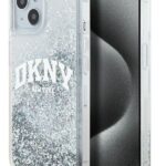 Back panel cover DKNY Apple iPhone 15 hardcase Liquid Glitter Big Logo Black