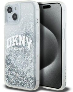 Aizmugurējais vāciņš DKNY Apple iPhone 15 hardcase Liquid Glitter Big Logo Black